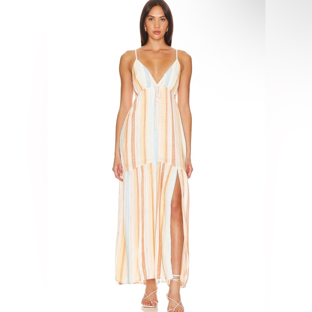 NWT L*Space LSpace Anthropologie Revolve Clothing Summer Striped Maxi Dress